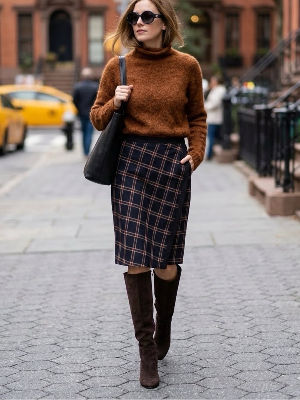 Brooks Brothers Wool Plaid Pencil Skirt Size 12 NWT